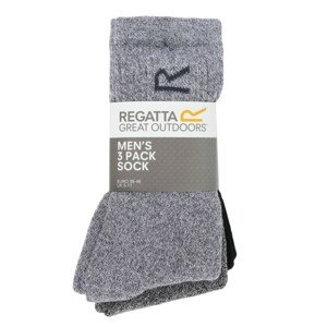 Pánske ponožky 3-pack RMH018-906 šedé - Regatta univerzální