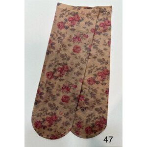 Dámske ponožky - vzor 47-z béžová UNI