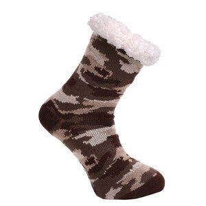 Protišmykové ponožky Masker winter hnedé hnědá UNI