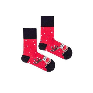 Pánske ponožky Milena 1290 Vianočné 38-46 černá 38-41