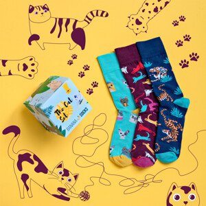 Banánové ponožky Súprava ponožiek The Cat Set 42-46