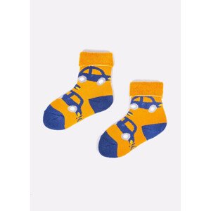 Chlapčenské vyhrnuté ponožky YO! SKF-0003C Boy Frotte 17-34 mix barev-mix designu 20-22