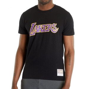 Mitchell & Ness Tričko s logom tímu NBA Los Angeles Lakers BMTRINTL1051-LALBLCK L