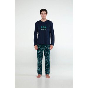 Vamp - Pohodlné pánske pyžamo 19935 - Vamp blue L