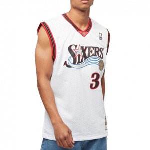 Mitchell & Ness NBA Swingman Home Jersey 76ers 00 Allen Iverson M SMJYGS18200-P76WHIT00AIV Pánske oblečenie XL