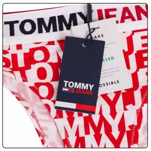 Tommy Hilfiger Jeans Tangá UW0UW0355609U Červená/biela S