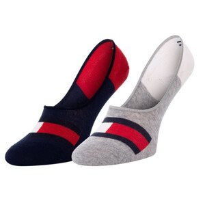 Ponožky Tommy Hilfiger 2Pack 394001001 Blue/Red/Grey/White 27-30