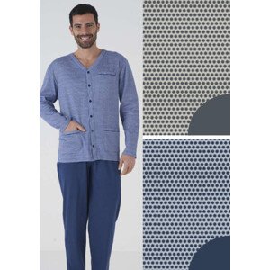 Pánske pyžamo Karelpiu KF5104 L Modrá