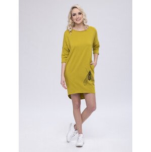 Look Made With Love Šaty 324M Mucha Yellow M/L