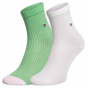 Ponožky Tommy Hilfiger 2Pack 701222646004 White/Green 35-38