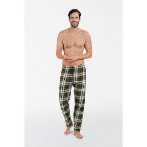 Pánske pyžamové nohavice Seward zelené káro zelená L