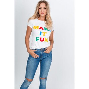 Dámske tričko "Make it Fun" - biela, L