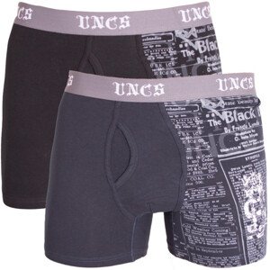 2PACK pánske boxerky UNCS Angelo nadrozmer Bavlna Vícebarevná 3XL vytkávaná 2PACK oeko-tex