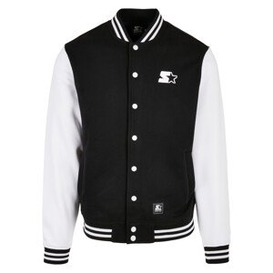 Starter College Fleece Jacket čierno/biela M