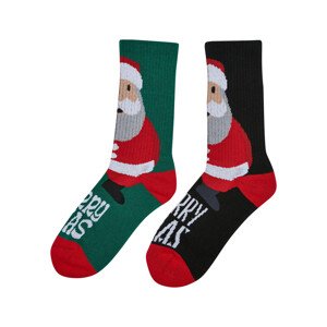 Vianočné ponožky Santa - 2-pack multicoloured 43-46