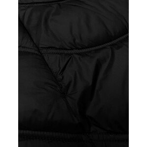 Čierna dámska prešívaná bunda J Style (11Z8092) odcienie czerni S (36)