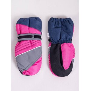 Yoclub Detské zimné lyžiarske rukavice REN-0316G-A110 Multicolour 14