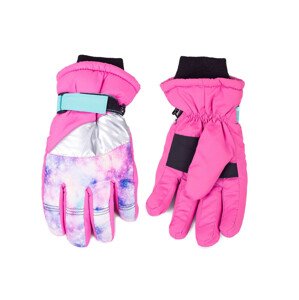 Yoclub Detské zimné lyžiarske rukavice REN-0317G-A150 Multicolour 16