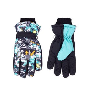 Yoclub Detské zimné lyžiarske rukavice REN-0299C-A150 Multicolour 16