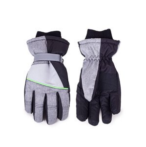 Detské zimné lyžiarske rukavice Yoclub REN-0304C-A150 Grey 18