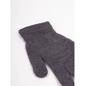 Yoclub Dámske základné šedé rukavice RED-MAG2K-0050-007 Grey 21