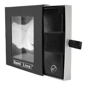 Peňaženka Semiline RFID P8261-0 čierna 11 cm x 13 cm x 2 cm