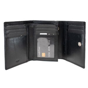 Peňaženka Semiline RFID P8263-0 čierna 9,5 cm x 12 cm x 2 cm