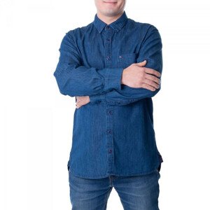 Tommy Hilfiger Pánska džínsová košeľa z organickej bavlny M MW0MWI0956-447 S
