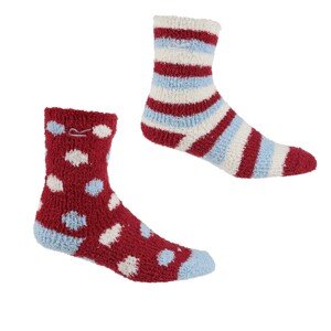Detské ponožky 2 Pack RKH046-L6A red - Regatta 3-5,5