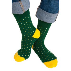 Pánske ponožky 003 U06 - NOVITI Zelená 39/42