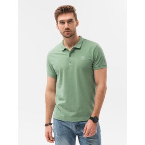 Ombre Polo tričká S1374 Zelená M