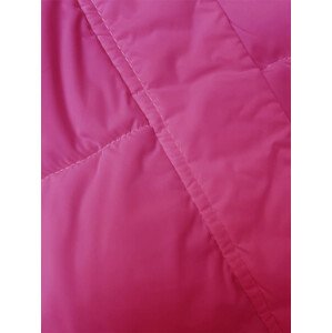 Neónovo ružová dámska športová bunda (3096) Růžová XL (42)