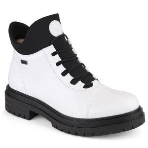 Nepremokavé pohodlné zateplené topánky Rieker TEX W RKR563B white 40