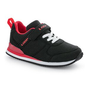 Detská obuv na voľný čas LOAP ACTEON Black/Red 26