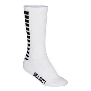 Vybrať biele pruhované ponožky T26-13540 32-35