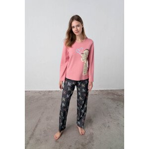 Vamp - Dvojdielne dámske pyžamo - Cassidy 17430 - Vamp pink glow XXL
