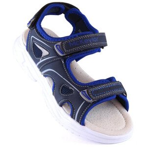 McKeylor Jr JAN229A Sandále na suchý zips námornícka modrá 32