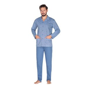 Pánske pyžamo 444 svetlo modrá - REGINA světle modrá XL