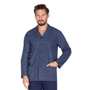 Pánske pyžamo 644 tmavomodré - REGINA tmavě modrá L
