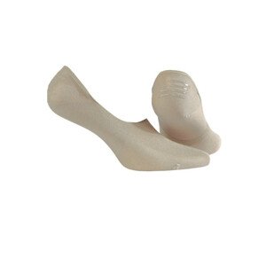 Hladké pánske ponožky - mokasíny so silikónom bílá 43-46