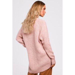 Dámsky sveter M468 Powder Pink - MOE S/M pudrovo-růžová