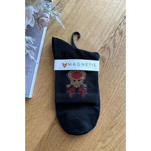 Dámske vianočné ponožky - Sob červená UNI