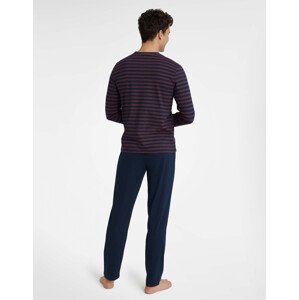 Pánske pyžamo Umbra 40959-59X Tmavomodré s červenou - Henderson XL tm.modrá/červená