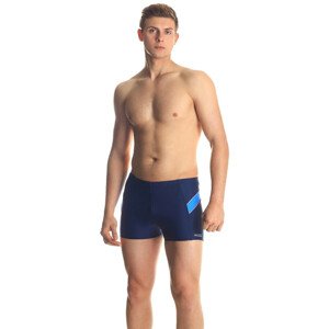 Pánske plavecké šortky William Pattern 432 tm.modrá - AQUA SPEED 3XL