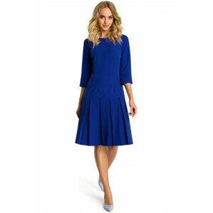 Dámske šaty M336 kráľovská modrá - MOE XXL Královská modř