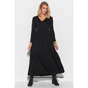 Dámske šaty M570 Black - Makadamia 44/46 černá