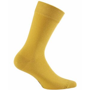 Hladké pánske ponožky PERFECT MAN - CASUAL žlutá 42/44