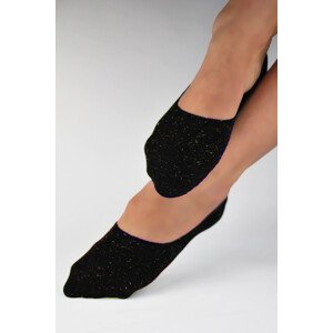 Dámske ponožky baleríny s lurexom SN014 černá 35-38