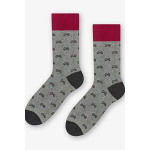 Pánske ponožky MORE 051 MELANŽOVĚ ŠEDÁ 39-42