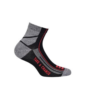 Pánske vzorované ponožky SPORT černá 41-43